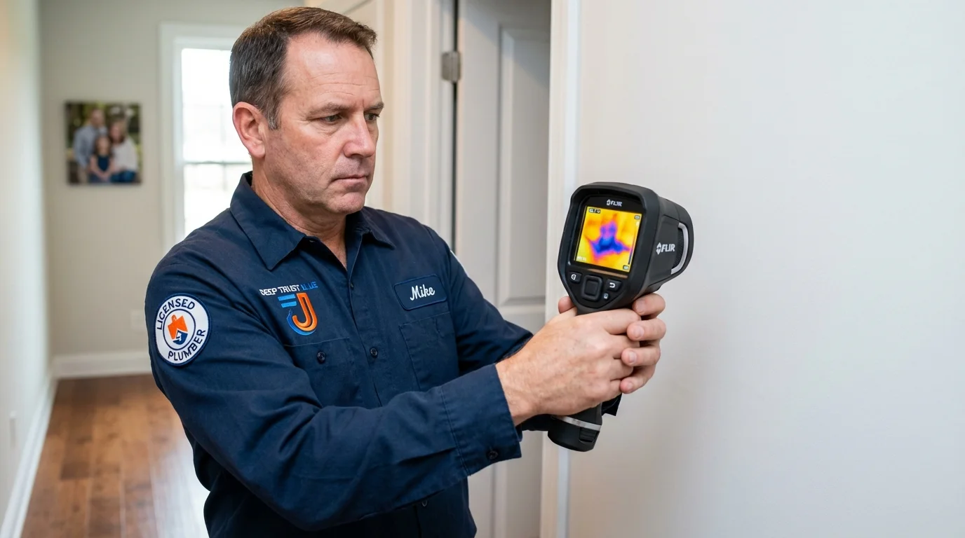 Thermal imaging leak detection by Johns Plumbing LLC in Horton